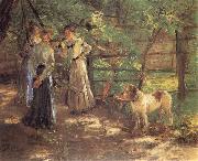 Fritz von Uhde In the Garden painting